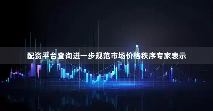 配资平台查询　　进一步规范市场价格秩序　　专家表示