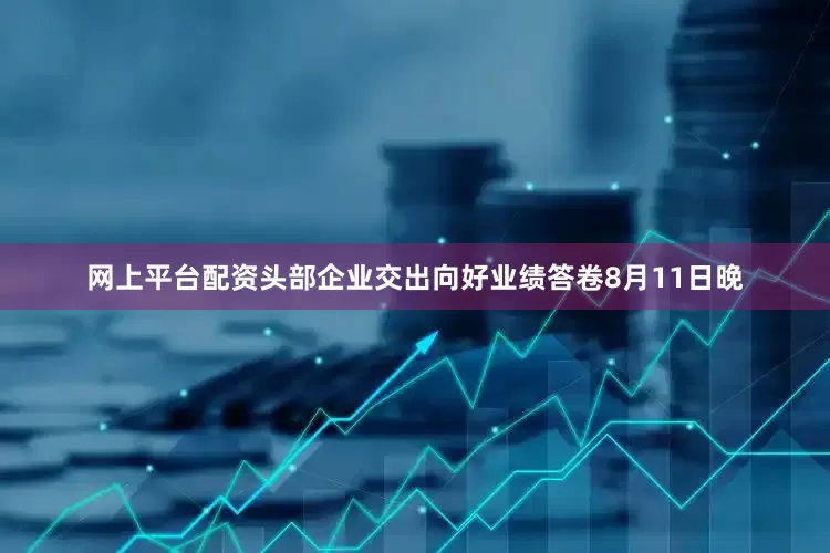 网上平台配资头部企业交出向好业绩答卷8月11日晚